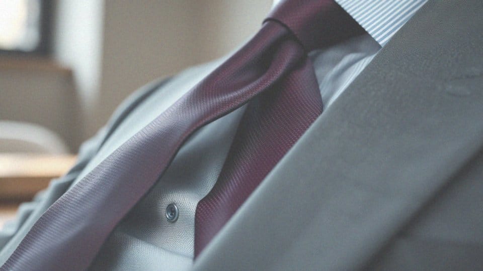 Jakie krawaty sprawdzą się na formalne spotkania przy szarym garniturze?