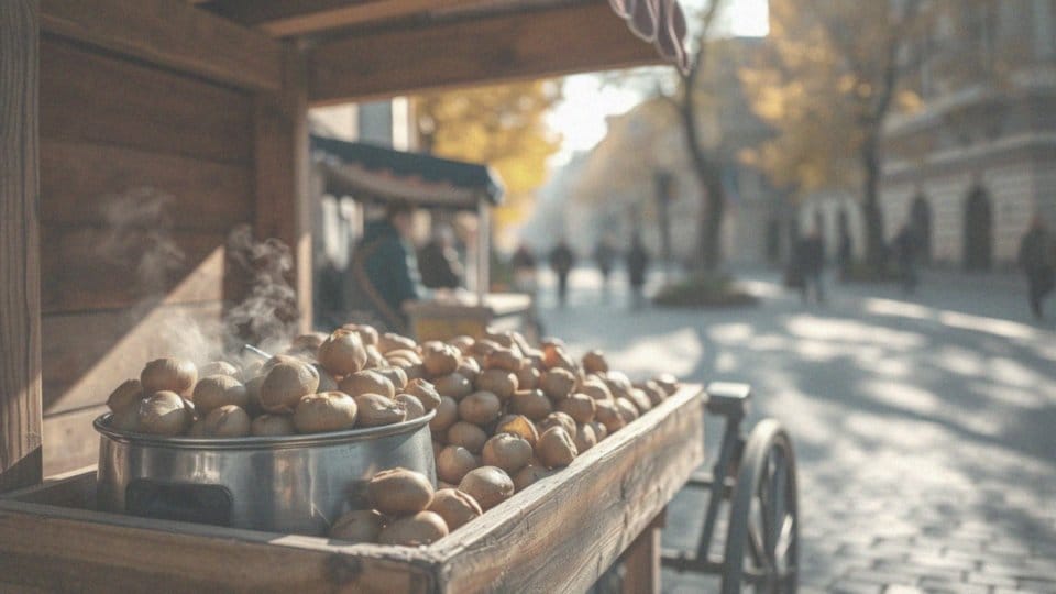 W jakich sezonach kasztany są popularne jako przekąska?
